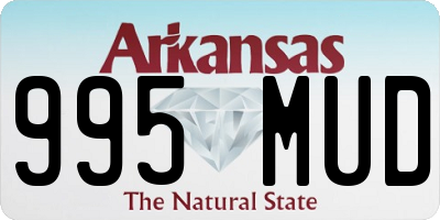 AR license plate 995MUD