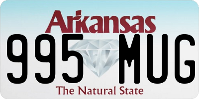 AR license plate 995MUG