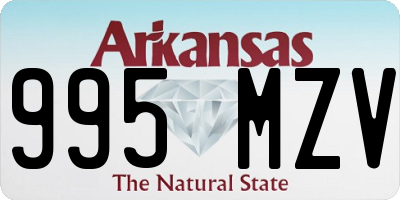 AR license plate 995MZV