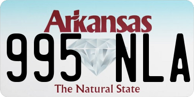 AR license plate 995NLA