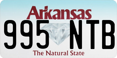 AR license plate 995NTB