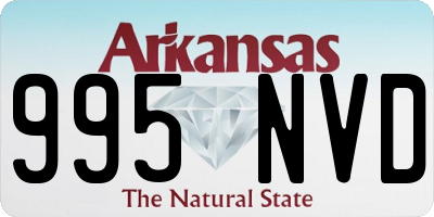 AR license plate 995NVD