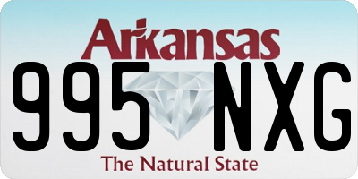 AR license plate 995NXG