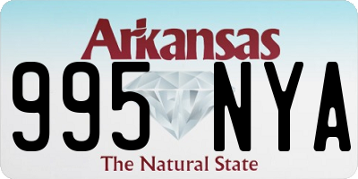 AR license plate 995NYA