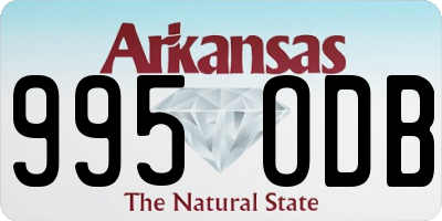 AR license plate 995ODB