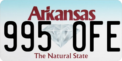 AR license plate 995OFE
