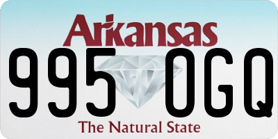 AR license plate 995OGQ