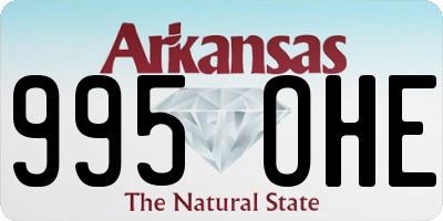 AR license plate 995OHE