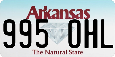 AR license plate 995OHL
