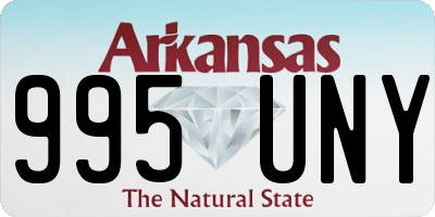 AR license plate 995UNY