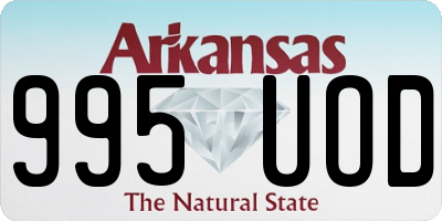 AR license plate 995UOD