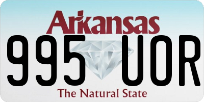 AR license plate 995UOR