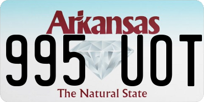 AR license plate 995UOT