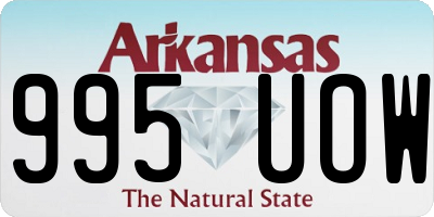 AR license plate 995UOW