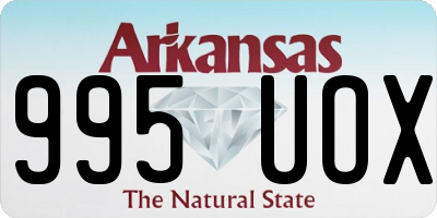 AR license plate 995UOX