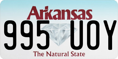AR license plate 995UOY