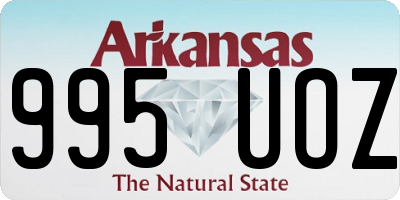 AR license plate 995UOZ