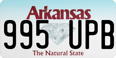 AR license plate 995UPB