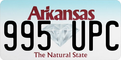 AR license plate 995UPC