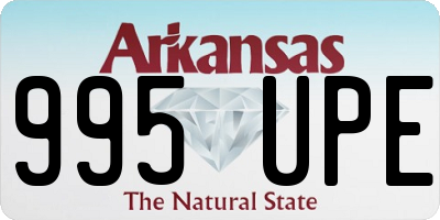 AR license plate 995UPE