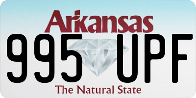 AR license plate 995UPF