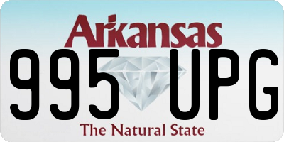 AR license plate 995UPG