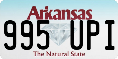 AR license plate 995UPI
