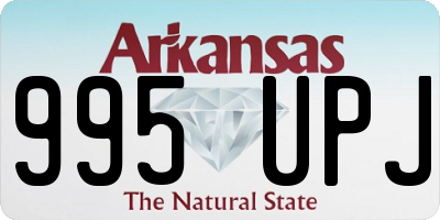 AR license plate 995UPJ