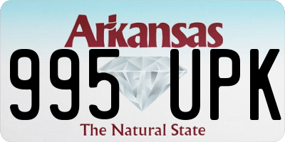 AR license plate 995UPK
