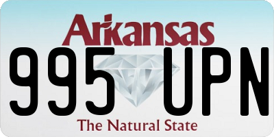 AR license plate 995UPN
