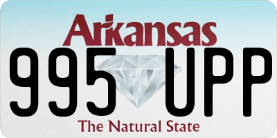 AR license plate 995UPP
