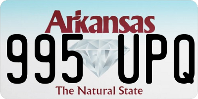 AR license plate 995UPQ