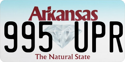 AR license plate 995UPR