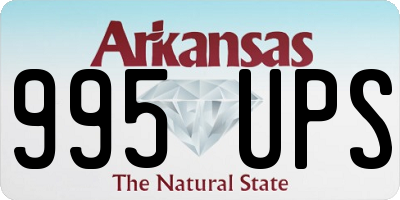 AR license plate 995UPS