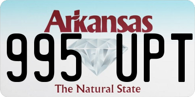 AR license plate 995UPT