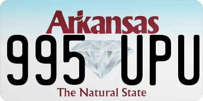 AR license plate 995UPU