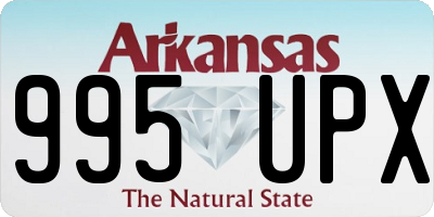 AR license plate 995UPX