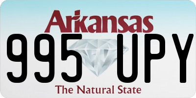 AR license plate 995UPY