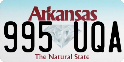 AR license plate 995UQA