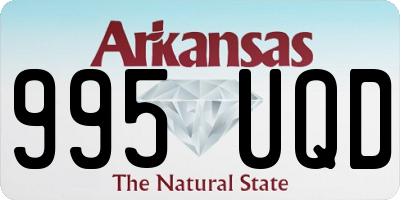 AR license plate 995UQD