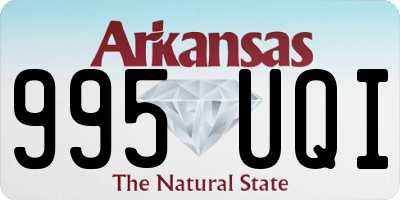 AR license plate 995UQI