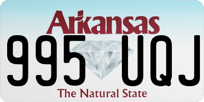 AR license plate 995UQJ