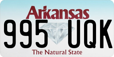 AR license plate 995UQK