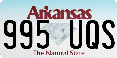 AR license plate 995UQS