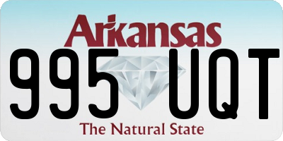 AR license plate 995UQT