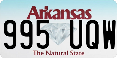 AR license plate 995UQW