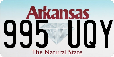 AR license plate 995UQY