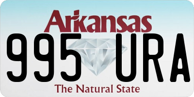 AR license plate 995URA