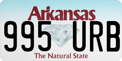 AR license plate 995URB