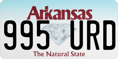 AR license plate 995URD